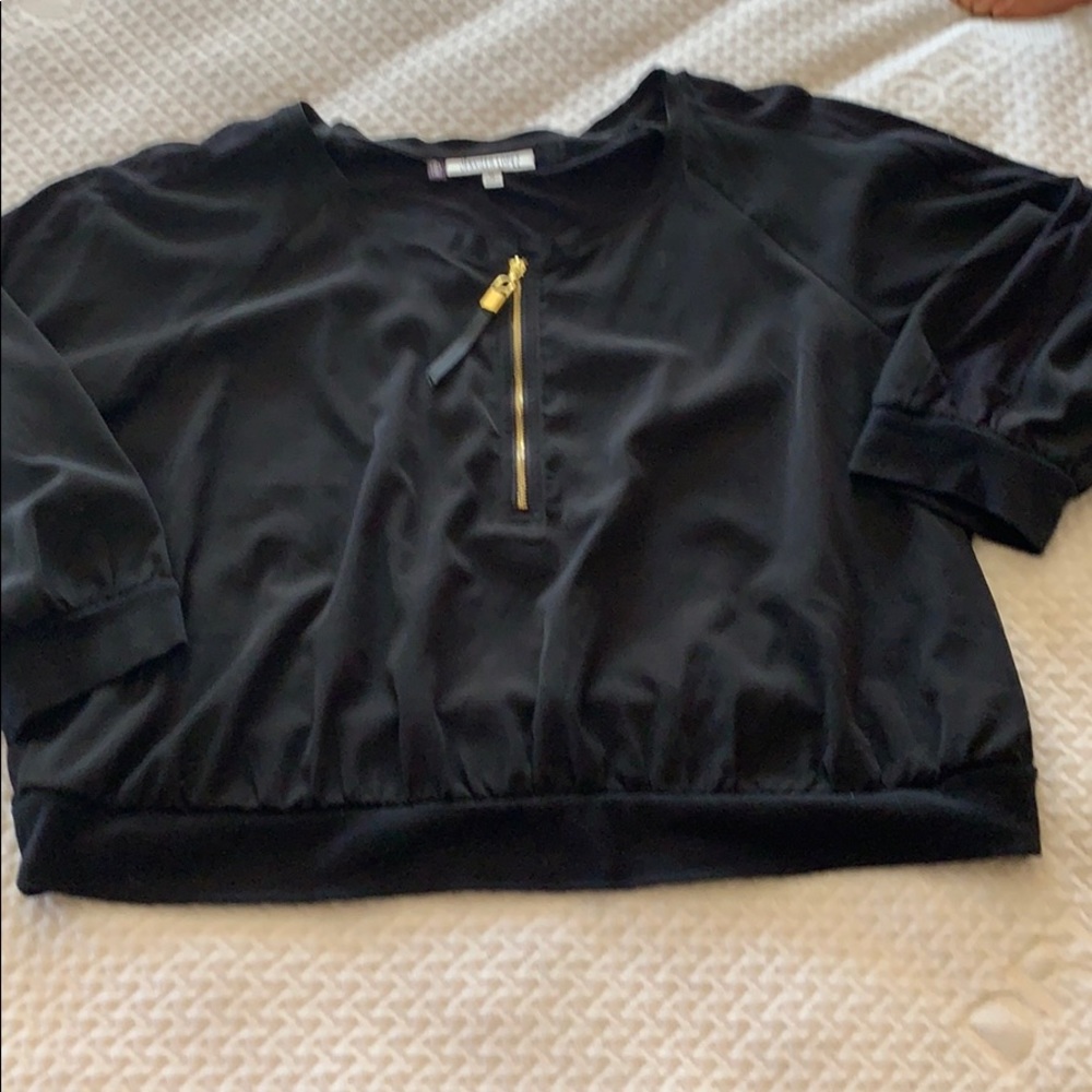 Banded waist JL top